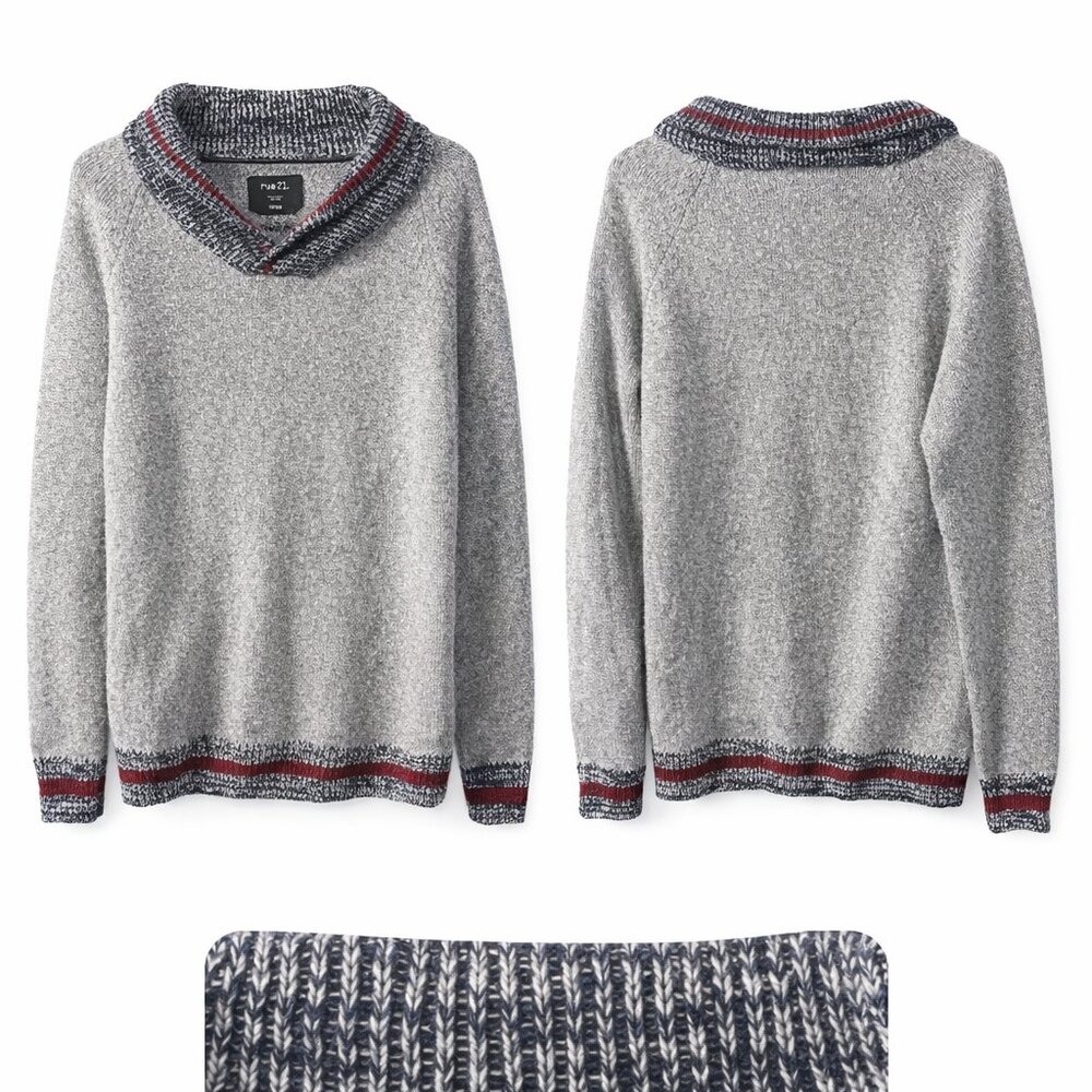 Rue21 Shawl Collar Sweater – Size Large